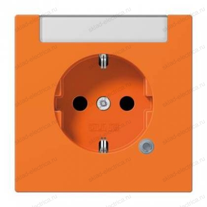 JUNG SCHUKO®-розетка 16 A / 250 B ~с индикатором напряжения (светодиод), оранжевый