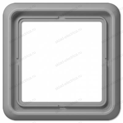 Рамка одноместная цвет серый Jung CD500 CD581GR