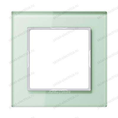 AC Рамка 1-ная, стекло зел, матовое Jung-A Creation