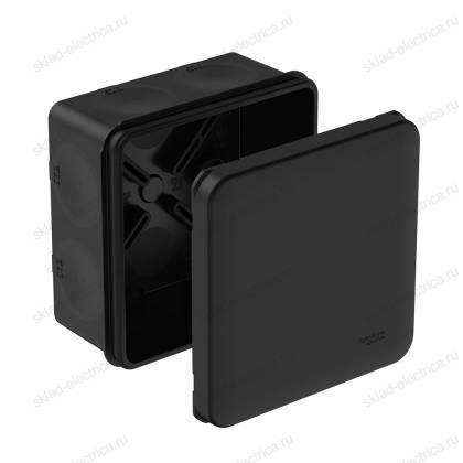 MultiBox Коробка распределительная IP66 85х85х42 Черная DIY (со стикером)