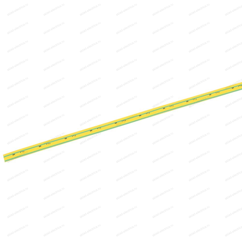 Трубка термоусадочная ТТУ нг-LS 28/14 желто-зеленая (1м) IEK