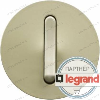 Выключатель кнопочный бесшумный Legrand Celiane слоновая кость 66206+67033+80251