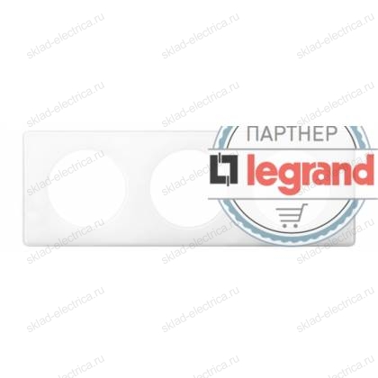 Рамка трехместная Legrand Celiane, белый глянец 066633