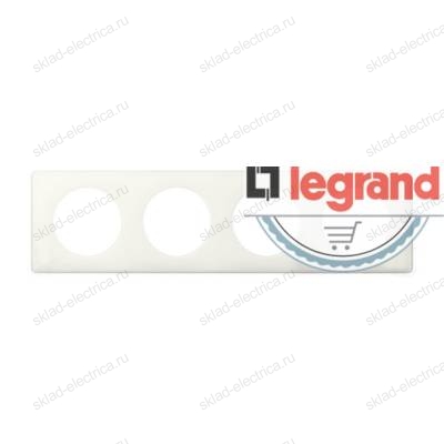 Рамка четырехместная Legrand Celiane, слоновая кость глянец 066624