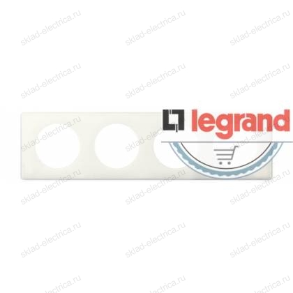 Рамка четырехместная Legrand Celiane, слоновая кость глянец 066624