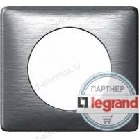 Рамка одноместная Legrand Celiane алюминий металлик 068921