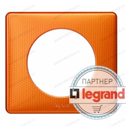 Рамка одноместная Legrand Celiane оранж пунктум 068761