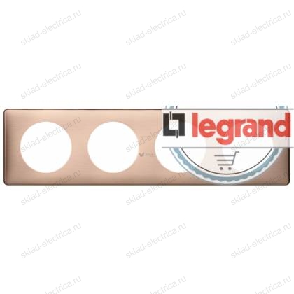 Рамка четырехместная Legrand Celiane медь 068994