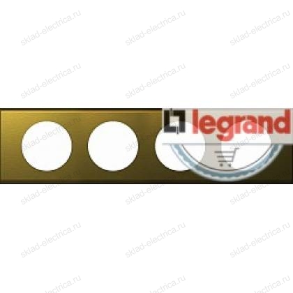 Рамка четырехместная Legrand Celiane золото металл 069134