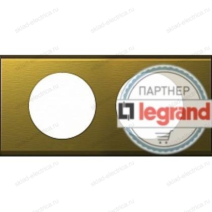 Рамка двухместная Legrand Celiane золото металл 069132