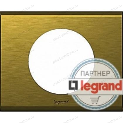 Рамка одноместная Legrand Celiane золото металл 069131