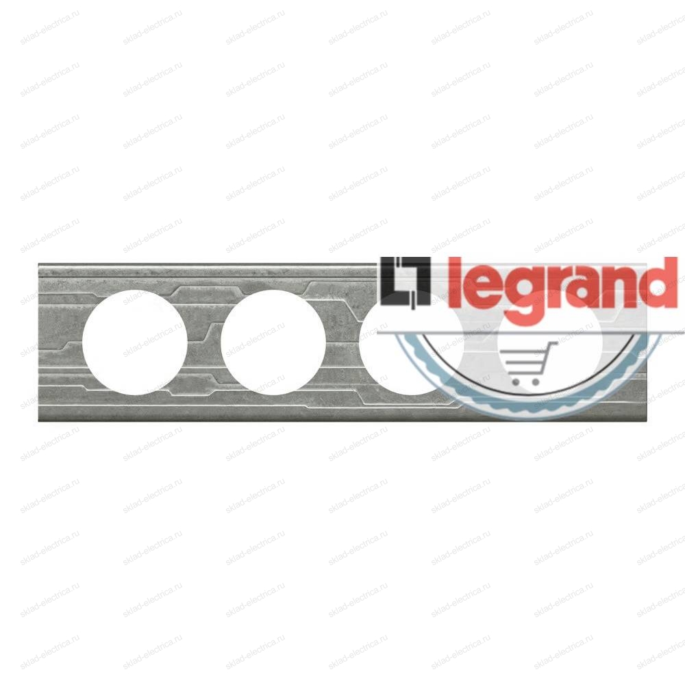 Рамка четырехместная Legrand Celiane металл техно 069044