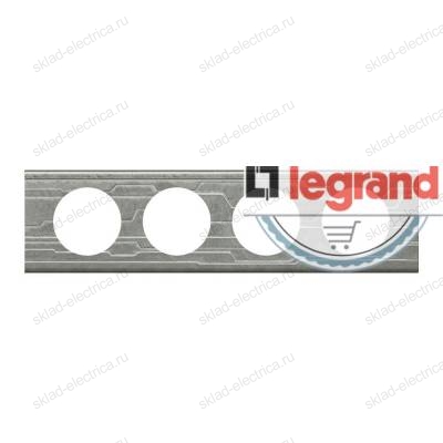 Рамка четырехместная Legrand Celiane металл техно 069044