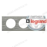 Рамка трехместная Legrand Celiane металл техно 069043