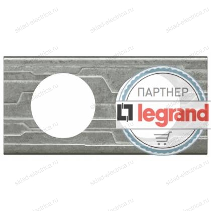 Рамка двухместная Legrand Celiane металл техно 069042