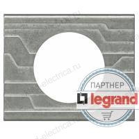Рамка одноместная Legrand Celiane металл техно 069041