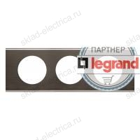Рамка трехместная Legrand Celiane металл черный никель 069033
