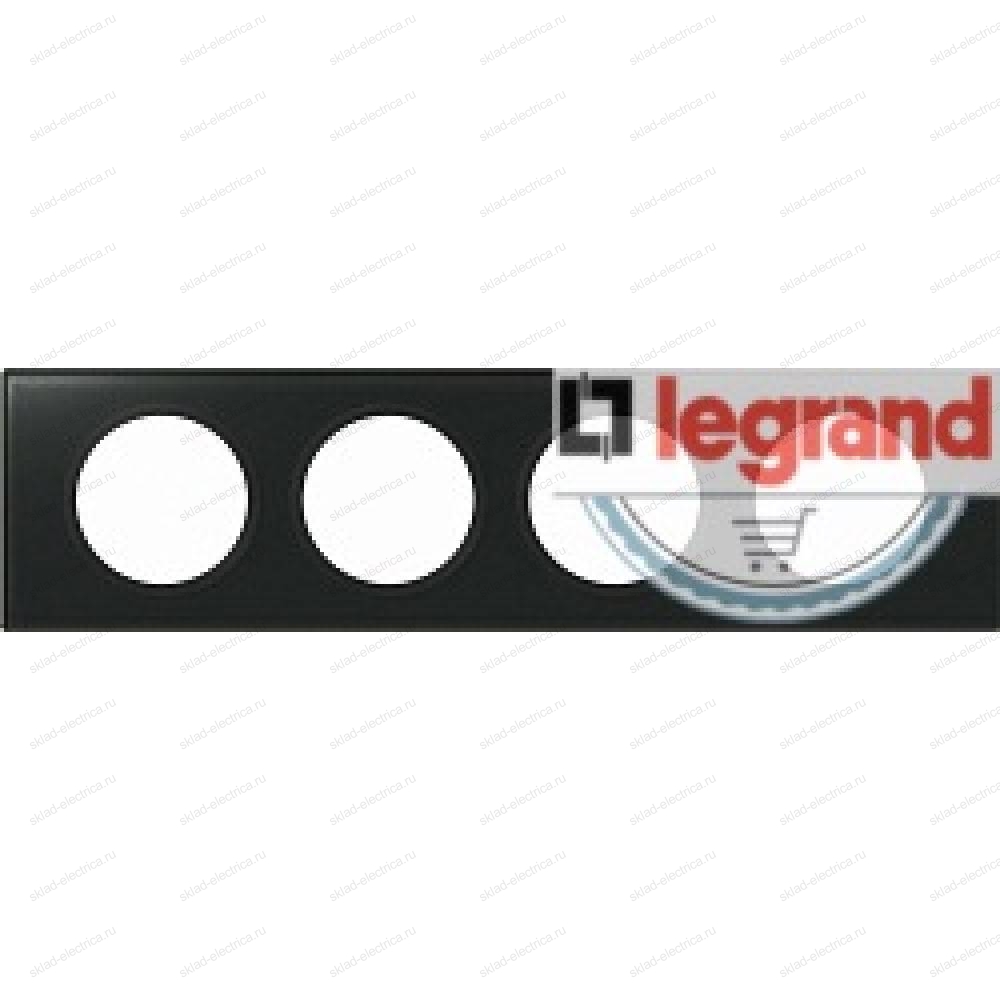 Рамка четырехместная Legrand Celiane смальта графит 069304