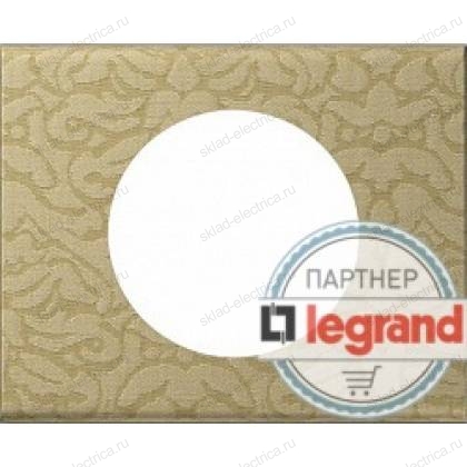Рамка одноместная Legrand Celiane текстиль орнамент 069411
