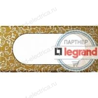 Рамка 4/5 модулей Legrand Celiane фарфор/золотая феерия 069335