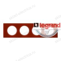 Рамка четырехместная Legrand Celiane, смальта кармин 069474