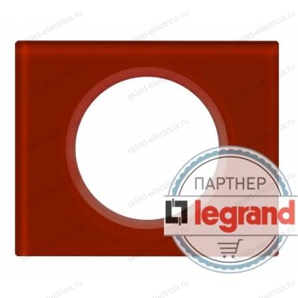 Рамка одноместная Legrand Celiane, смальта кармин 069471