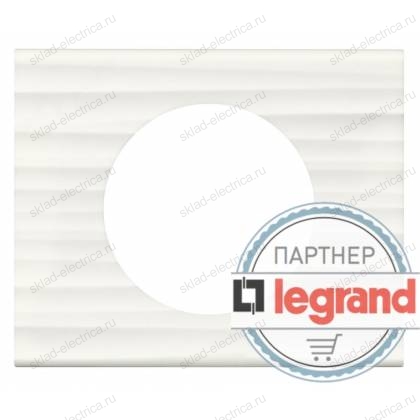 Рамка одноместная Legrand Celiane Corian белый рельеф 069011