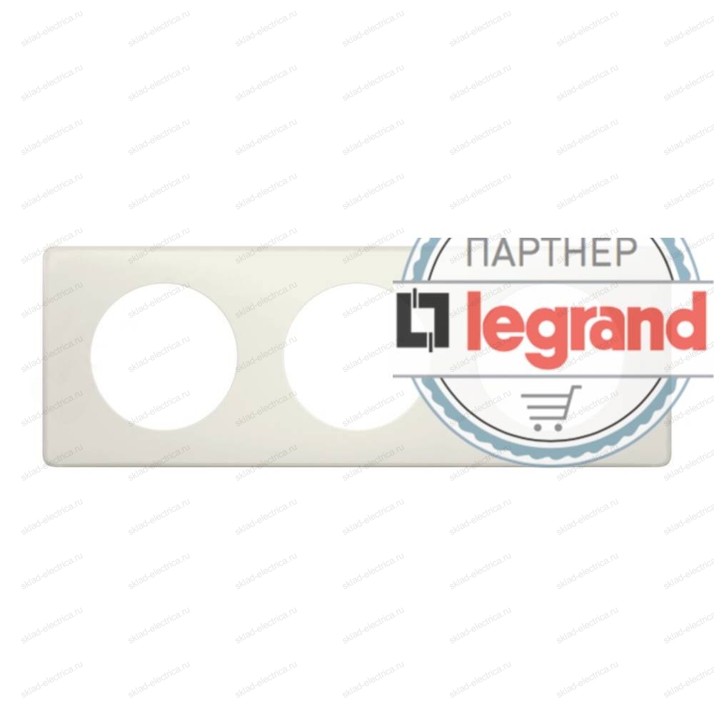 Рамка трехместная Legrand Celiane, белая перкаль 066703