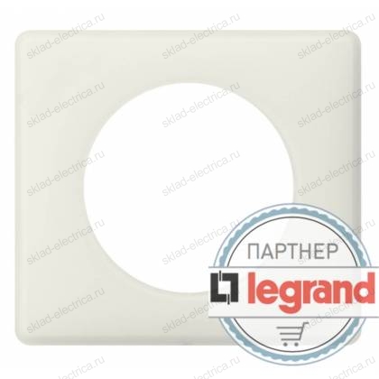 Рамка одноместная Legrand Celiane, белая перкаль 066701