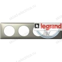 Рамка двухместная Legrand Celiane титан 068902