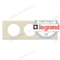 Рамка трехместная Legrand Celiane, кожа макиато 069433