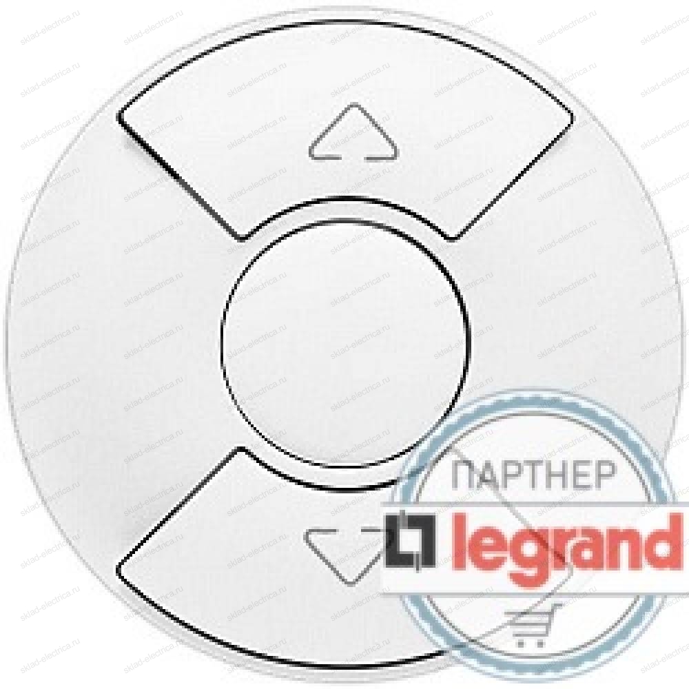 Кнопочный выключатель Legrand Celiane для рольставней, штор, жалюзи белый 68151+67602+80251