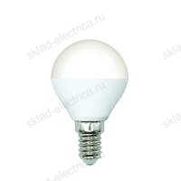 LED-G45-6W/4000K/E14/FR/SLS Лампа светодиодная. Форма "шар", матовая. Белый свет (4000K). ТМ Volpe