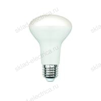 LED-R63-9W/4000K/E27/FR/SLS Лампа светодиодная. Форма «Рефлектор», матовая. Белый свет (4000K). ТМ Volpe