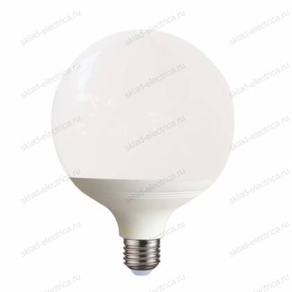 LED-G95-12W/3000K/E27/FR/SLS Лампа светодиодная. Форма "шар", матовая. Теплый белый свет (3000K). ТМ Volpe