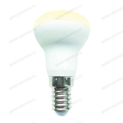 LED-R50-7W/3000K/E14/FR/SLS Лампа светодиодная. Форма «Рефлектор», матовая. Теплый белый свет (3000K). ТМ Volpe