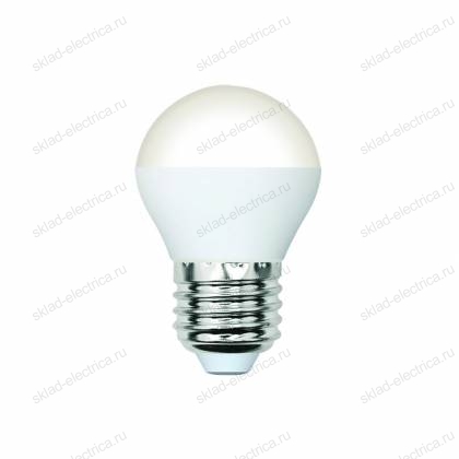 LED-G45-9W/4000K/E27/FR/SLS Лампа светодиодная. Форма "шар", матовая. Белый свет (4000K). ТМ Volpe