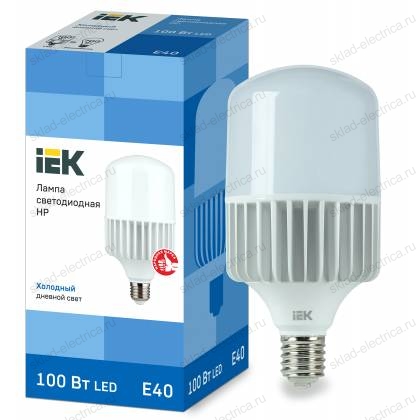 Лампа светодиодная HP 100Вт 230В 6500К E40 IEK
