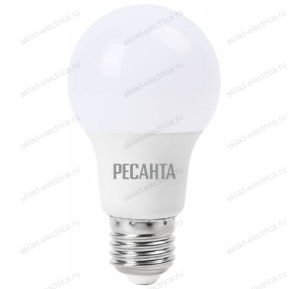 Лампа светодиодная LL-R-A60-7W-230-3K-E27 (груша, 7Вт, тепл., Е27) Ресанта