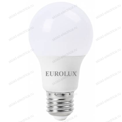 Лампа светодиодная LL-E-A60-9W-230-4K-E27 (груша, 9Вт, нейтр., Е27) Eurolux