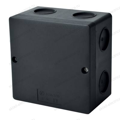 Коробка распределительная KSK 100 UV HF (FA) для О/П черная 100x100x60мм IP66 