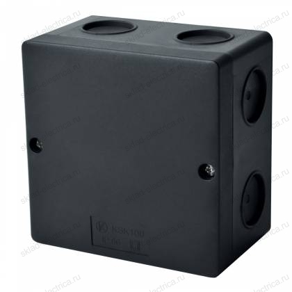 Коробка распределительная KSK 100 UV HF (FA) для О/П черная 100x100x60мм IP66 Kopos