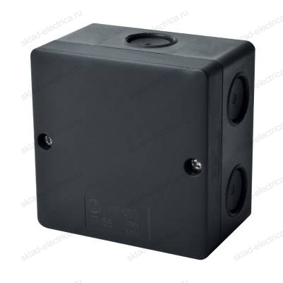 Коробка распределительная KSK 80 UV HF (FA) для О/П черная 80x80x55мм IP66 
