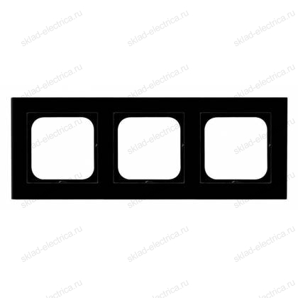 Ospel Sonata стекло черное рамка 3-ая, толщина 6 мм (без внутр вставки)