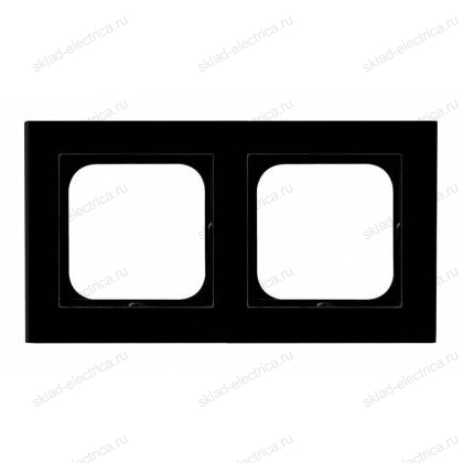 Ospel Sonata стекло черное рамка 2-ая, толщина 6 мм (без внутр вставки)