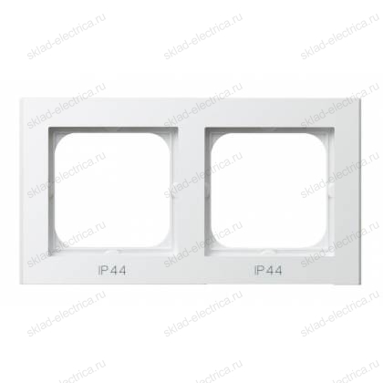 Ospel Sonata белый рамка 2-ая для выключатель IP-44