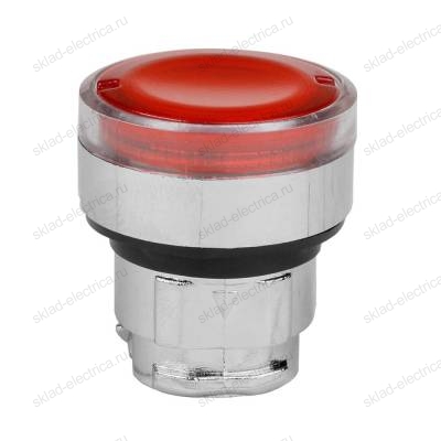 Головка кнопки OptiSignal D22 A4-PL-4 с подсветкой красная металл ZB4BW343