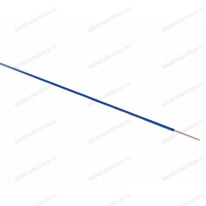 Провод ПГВА 1х0.75 мм² (бухта 100 м) синий REXANT