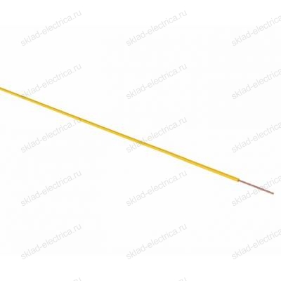 Провод ПГВА 1х1.50 мм² (бухта 100 м) желтый REXANT