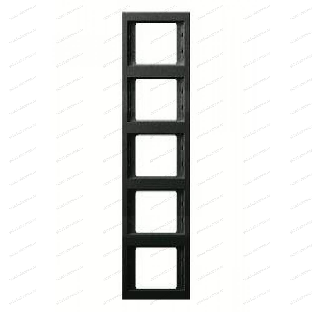 Рамка пятерная, для вертикального монтажа Berker K.1, антрацит 13537006